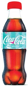 Coca-Cola bottle made out of ocean plastic. Photo: Coca- Cola Germany
