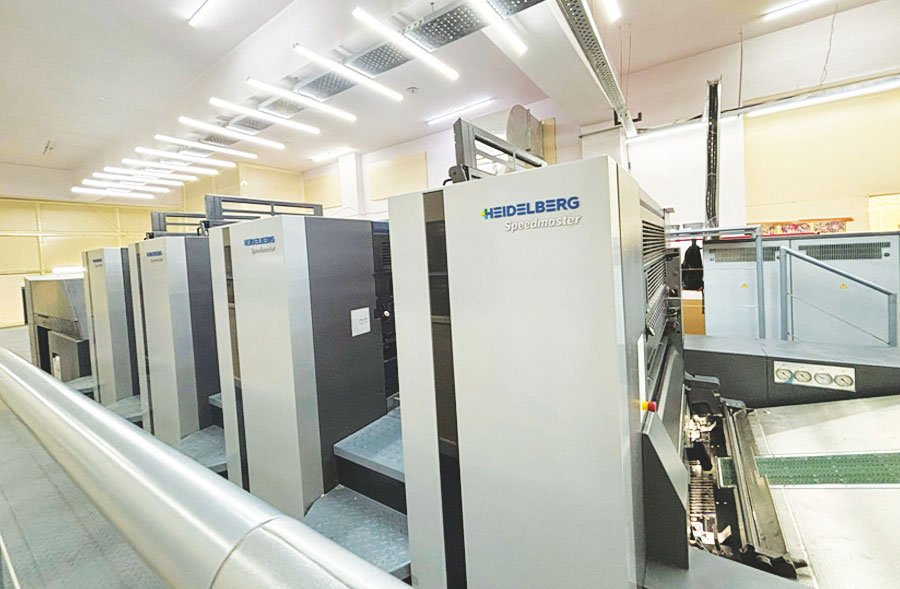 The brand-new Heidelberg Speedmaster CX 92 press at Goyal Offset Works