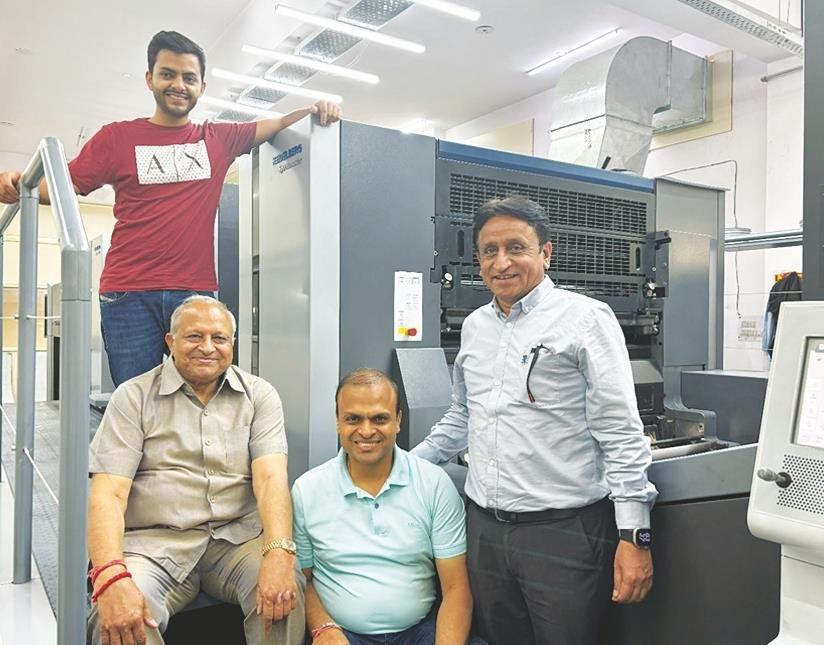 (L2R) Goyal, Founder, Prince Goyal, Director and Harish Gogia, Cluster Sales Head – North & East, Heidelberg India, and Ramit Goyal